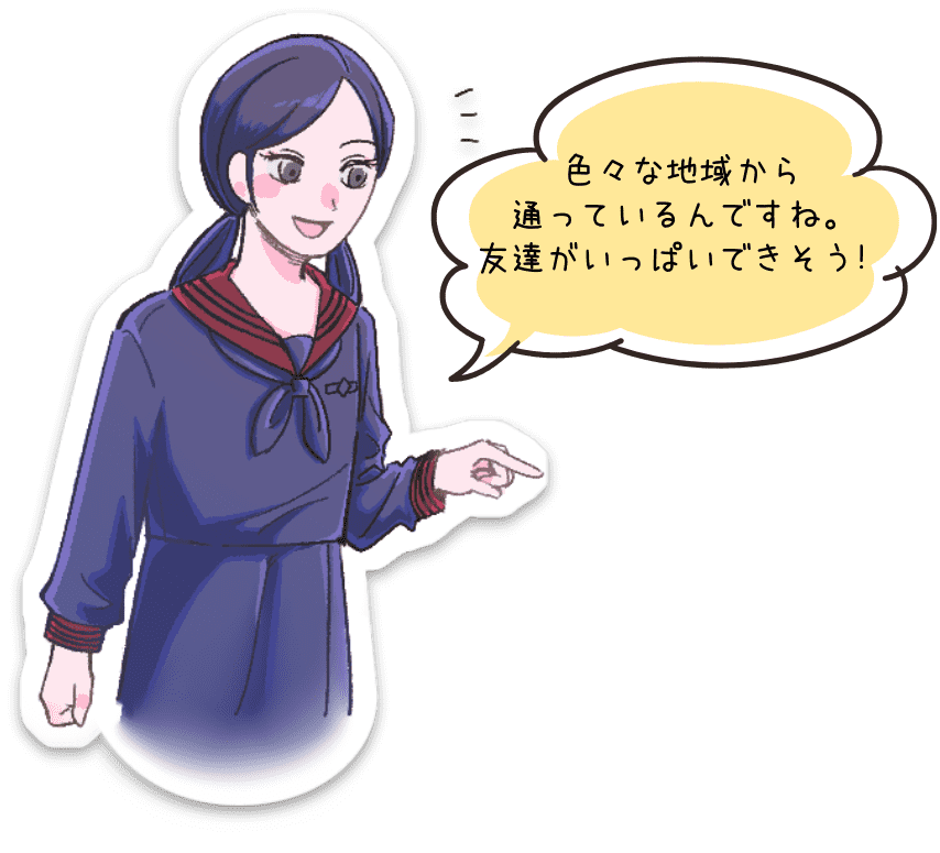 居住地別生徒数